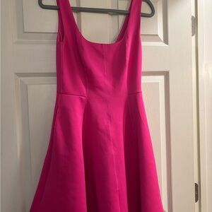 Ted Baker Hot Pink Lohanna fit & flare dress size 1 (0-2)